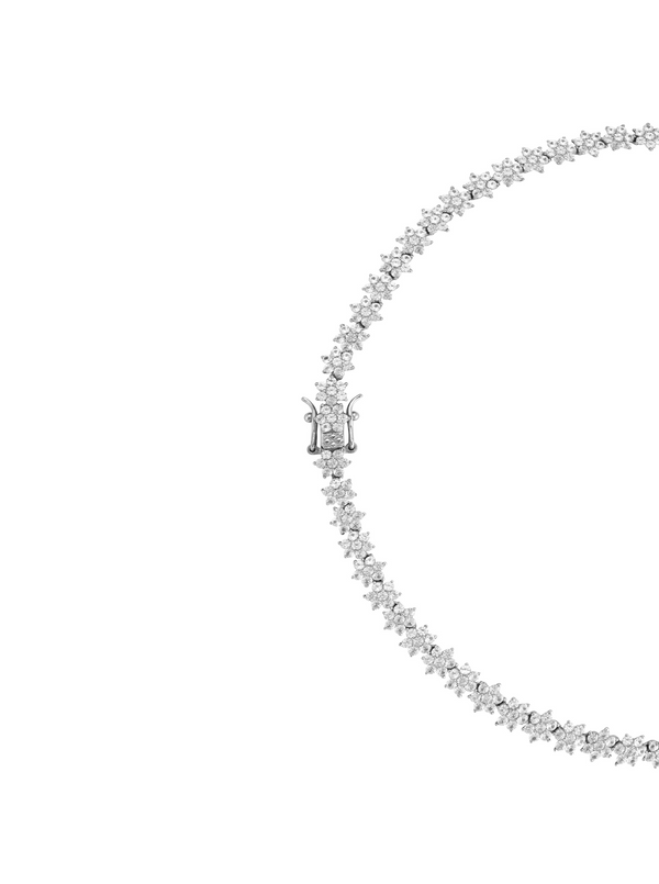 Esmeralda shaker Sapphire Necklace in 18k gold - Moritz Glik