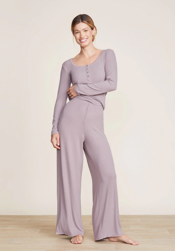 Barefoot Dreams Malibu Collection Ultra Soft Rib Wide Leg Pant - Final Sale 20% off in cart