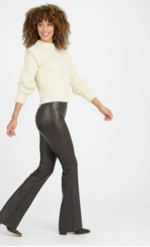 SPANX Leather-Like Front Slit Skinny*