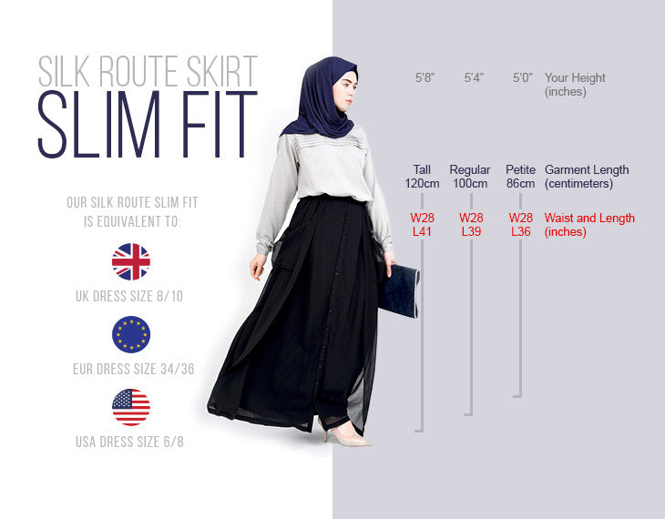 Modest Clothing Skirt Slim Fit