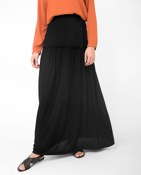 black modest skirt