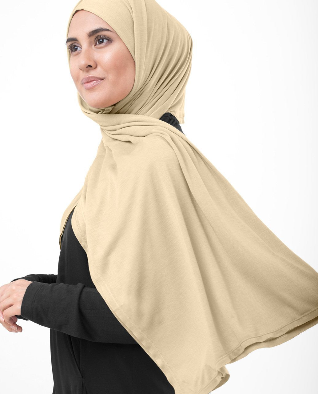 Women's Bisque Jersey Hijab ScarfFull Coverage at  Women's Clothing  store