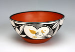 Zia - Acoma Pueblo Native American Indian Pottery Bowl - Yvonne Shije