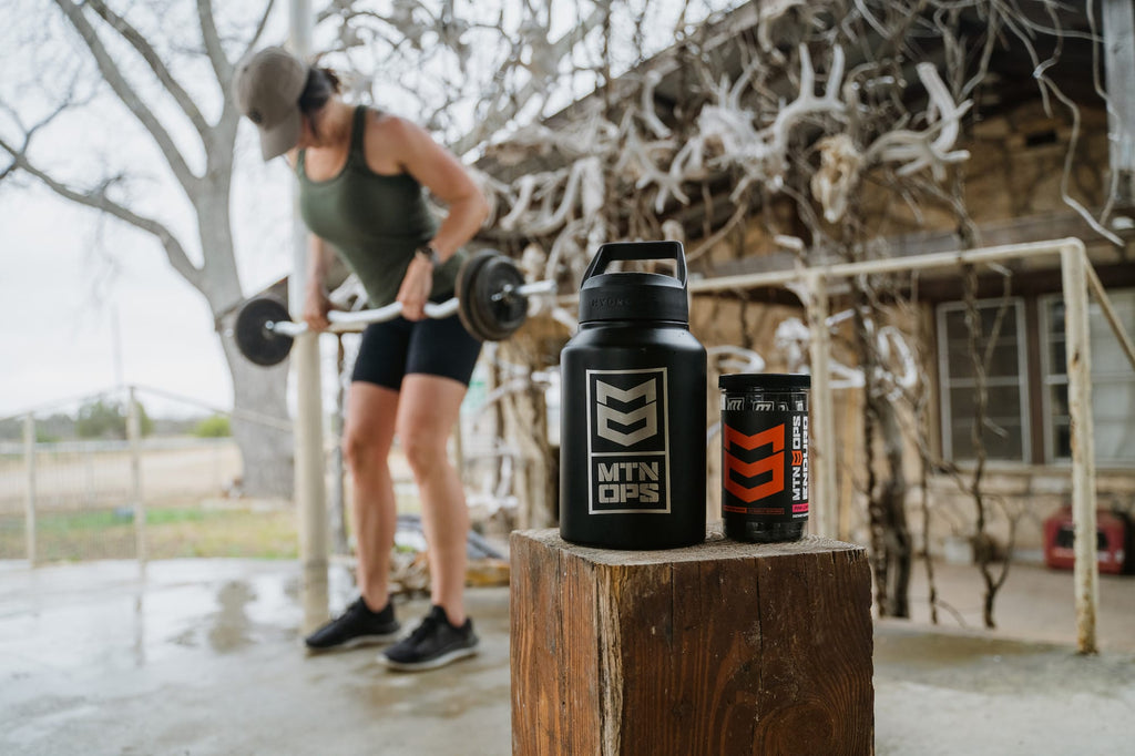 Working out at your home gym becomes easier after drinking our non-caffeinated Enduro energy supplement