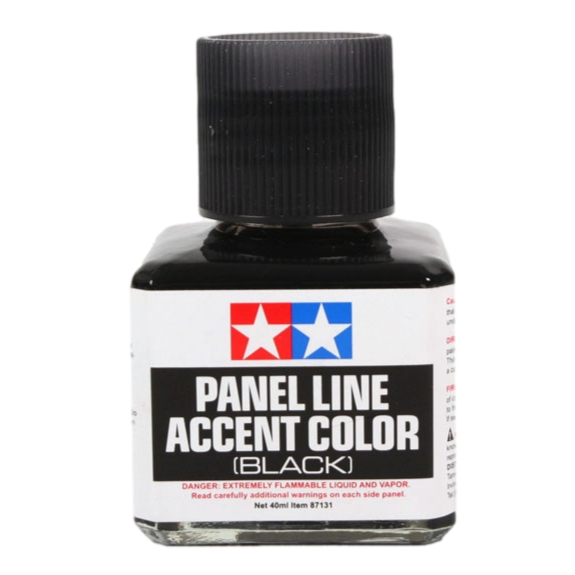 Tamiya® 87131 PANEL LINE ACCENT COLOR BLACK 40ML : Inspired by