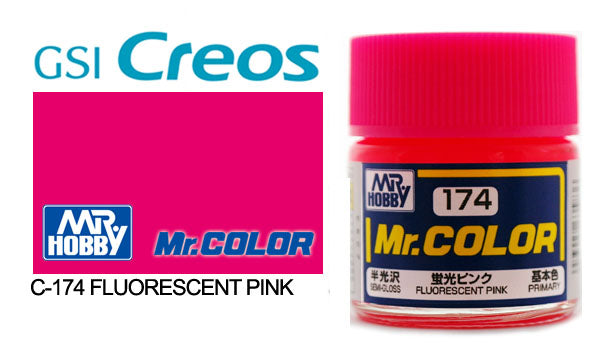 Mr. Hobby Mr. Color C174 Semi-Gloss Fluorescent Pink 10ml - Newtype