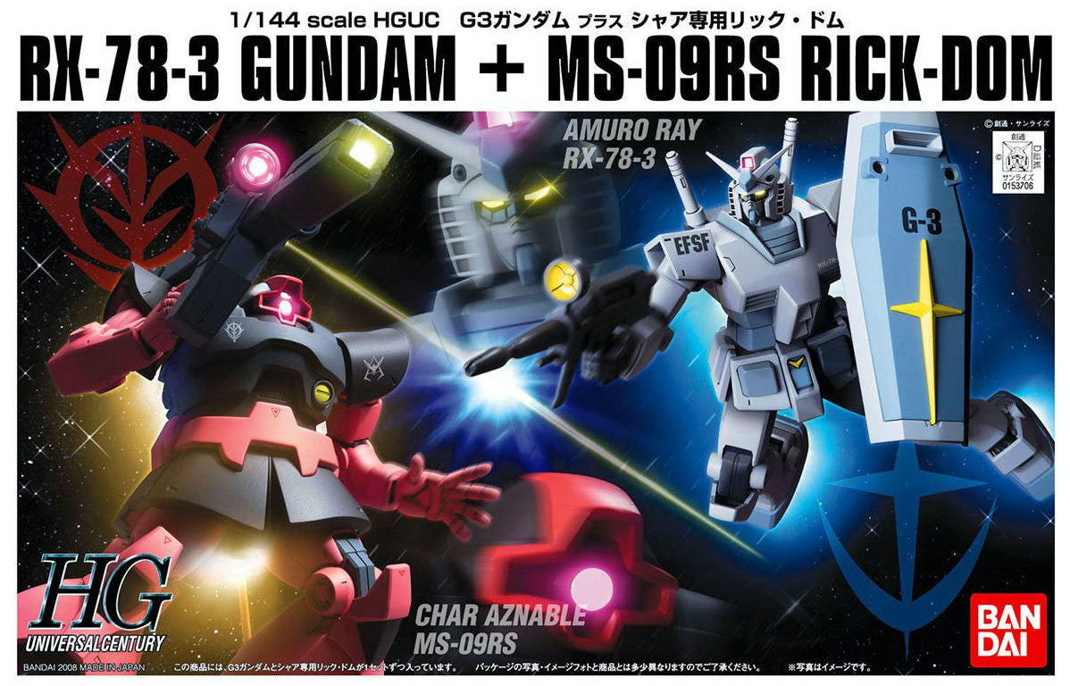 Bandai HGUC RX-78-3 Gundam G3 VS Char's Rick-Dom - Newtype