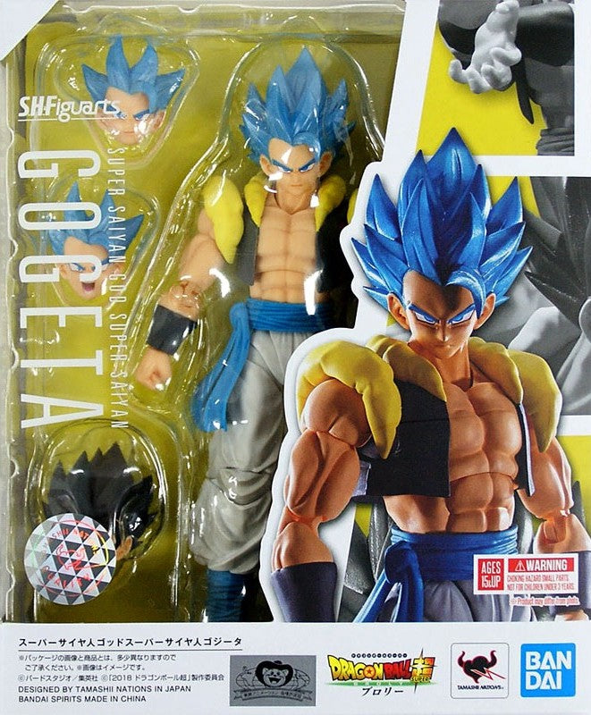 Gogeta Super Saiyan God Blue Hair S.H.Figuarts Dragon Ball z DBZ Bandai  SALE