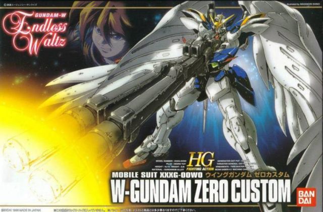 BANDAI Mobile Suit Gundam W - Real Grade RG XXXG-00W0 Wing Gundam Zero  Model Kit Figure