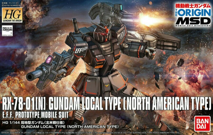 Bandai HGGTO 017 RX-78-01(N) Gundam Local Type North American Front ...