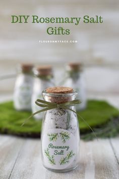 DIY Rosemary Salt Gifts