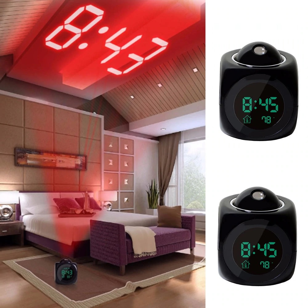 Led Display Time Digital Alarm Clock Groove Lux