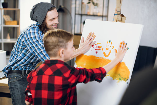 Handprint Art with Dad