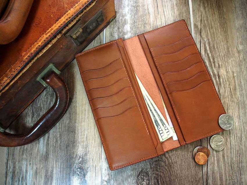 Leather Long Wallet Pattern – Leather Bag Pattern