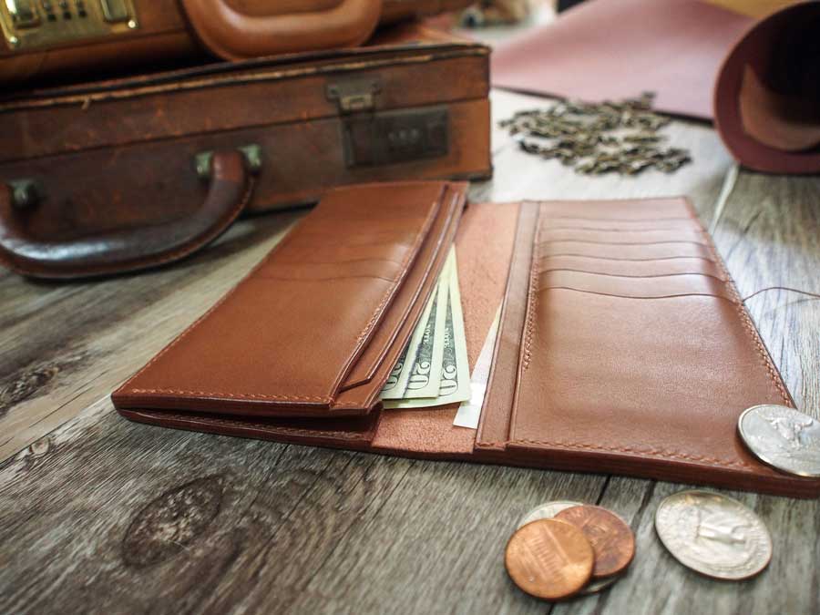 Leather Long Wallet Pattern – Leather Bag Pattern