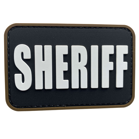 BuckUp Tactical Morale Patch Hook SHERIFF County PD Cop Patches 3x2