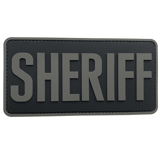 uuKen 6x2 inches Big Sheriff Dept PVC Patch 2x6 inch for Tactical Vest