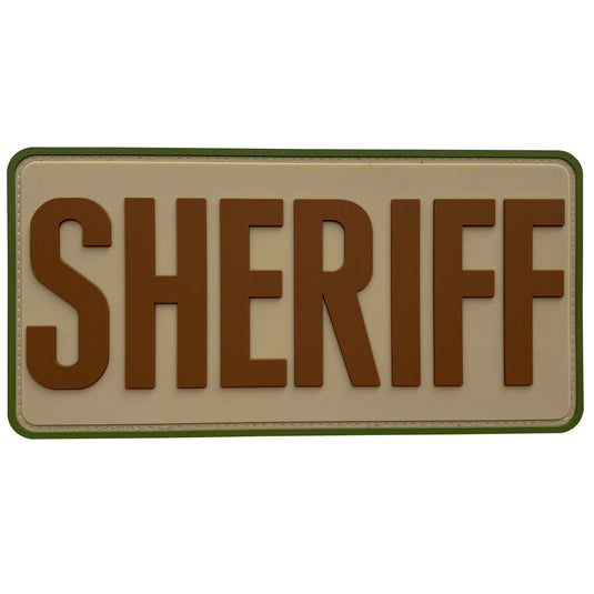 uuKen 4x1.4 inches Small PVC Deputy Sheriff Morale Patch Hook Back for