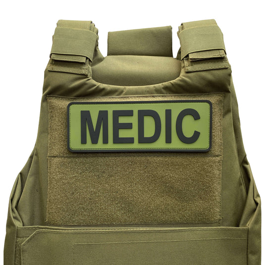 Medic Rubber 3D PVC Patch Medical Paramedic Tactical Morale Badge Patches  Hook Fasteners Backing 2.95 x 2.95 Inch Bubble of 2 Pieces