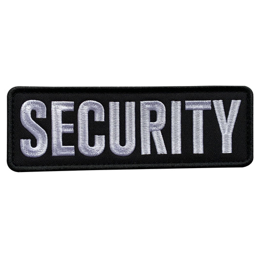 uuKen 8x4 inch Large Embroidery Security Officer Patch 4x8 inch Hook B