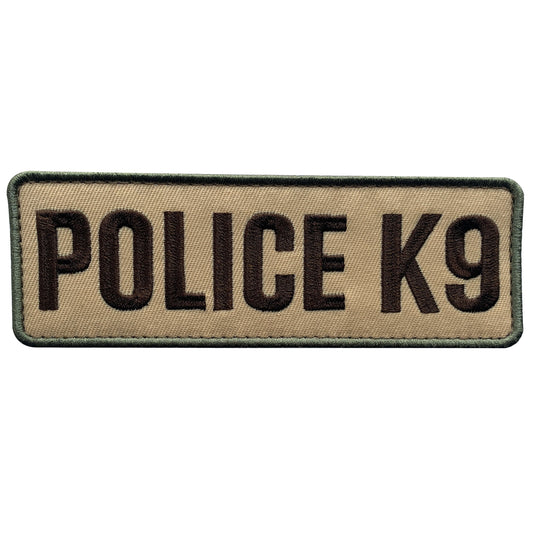 uuKen Large 8.5x3 inches PVC Rubber Military Tactical Police K9 Vest Patch  with Hook Fastener Back for Tactical Vest Plate Carrier Enforcement