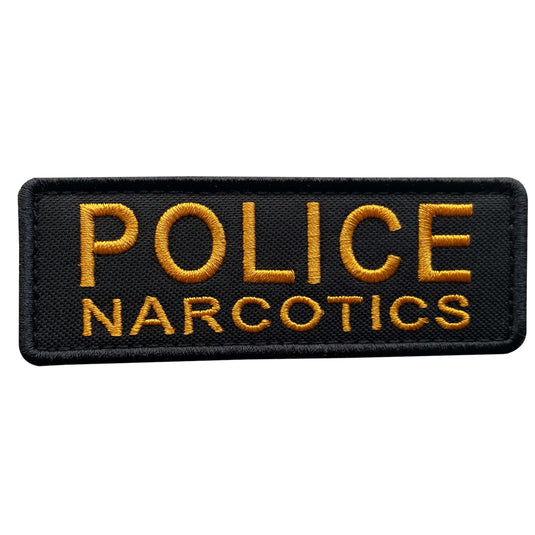 uuKen 8.5x3 inch Embroidery Large Police Narcotics Unit Patches Hook B