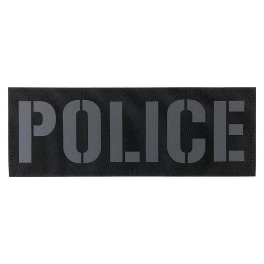 Custom Reflective Patch - 2 x 3 inch Custom Text Patch - Black