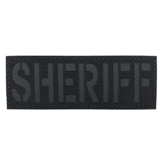 uuKen 4x2 inches Small Funny PVC Rubber Sheriff Shoulder Patch 2x4 inc