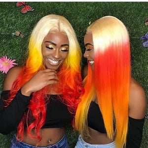 yellow ombre wig