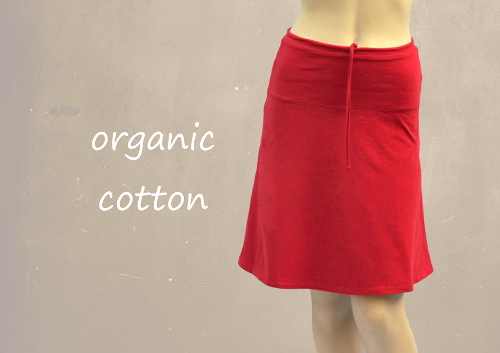 twee weken financiën Warmte A-line rok organische katoenen tricot / A-line skirt of organic cotton –  MOYZO