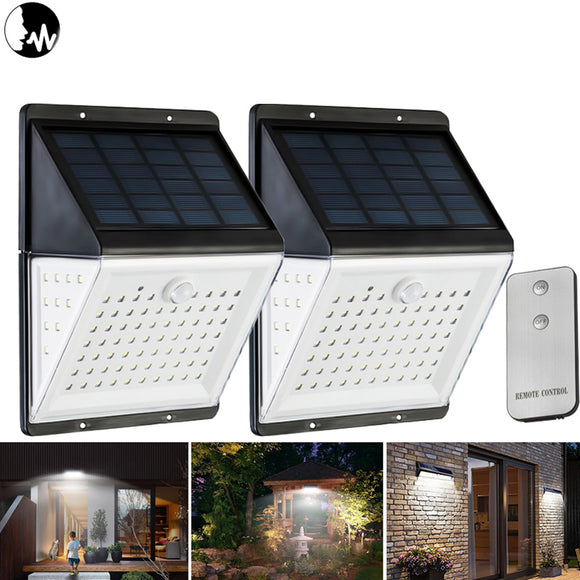 motion sensor light with separate solar panel