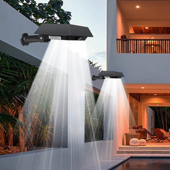 motion activated solar gutter lights