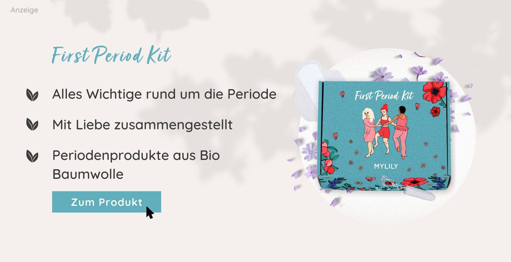 Das First Periode Kit von MYLILY für eine tolle Vorbereitung und Aufklärung der ersten Periode