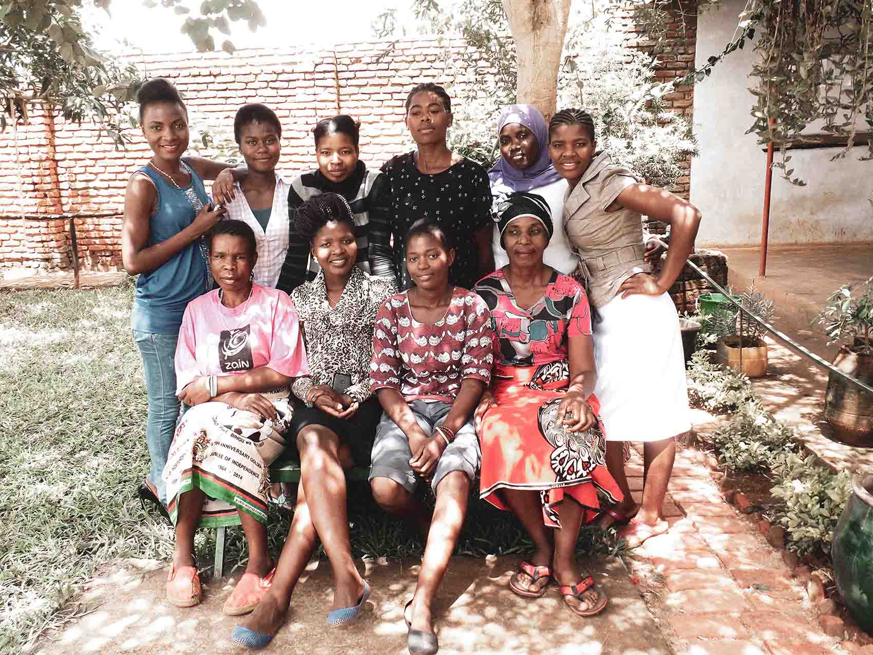 Gruppenfoto der Näherinnen von Taste of Malawi e.V.