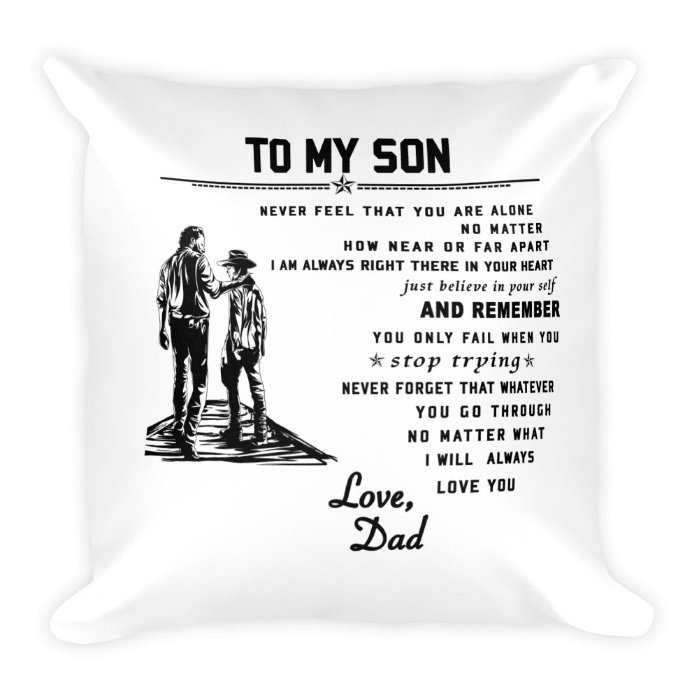 The Walking Dead Square Pillow Case To My Son Soul Warriors