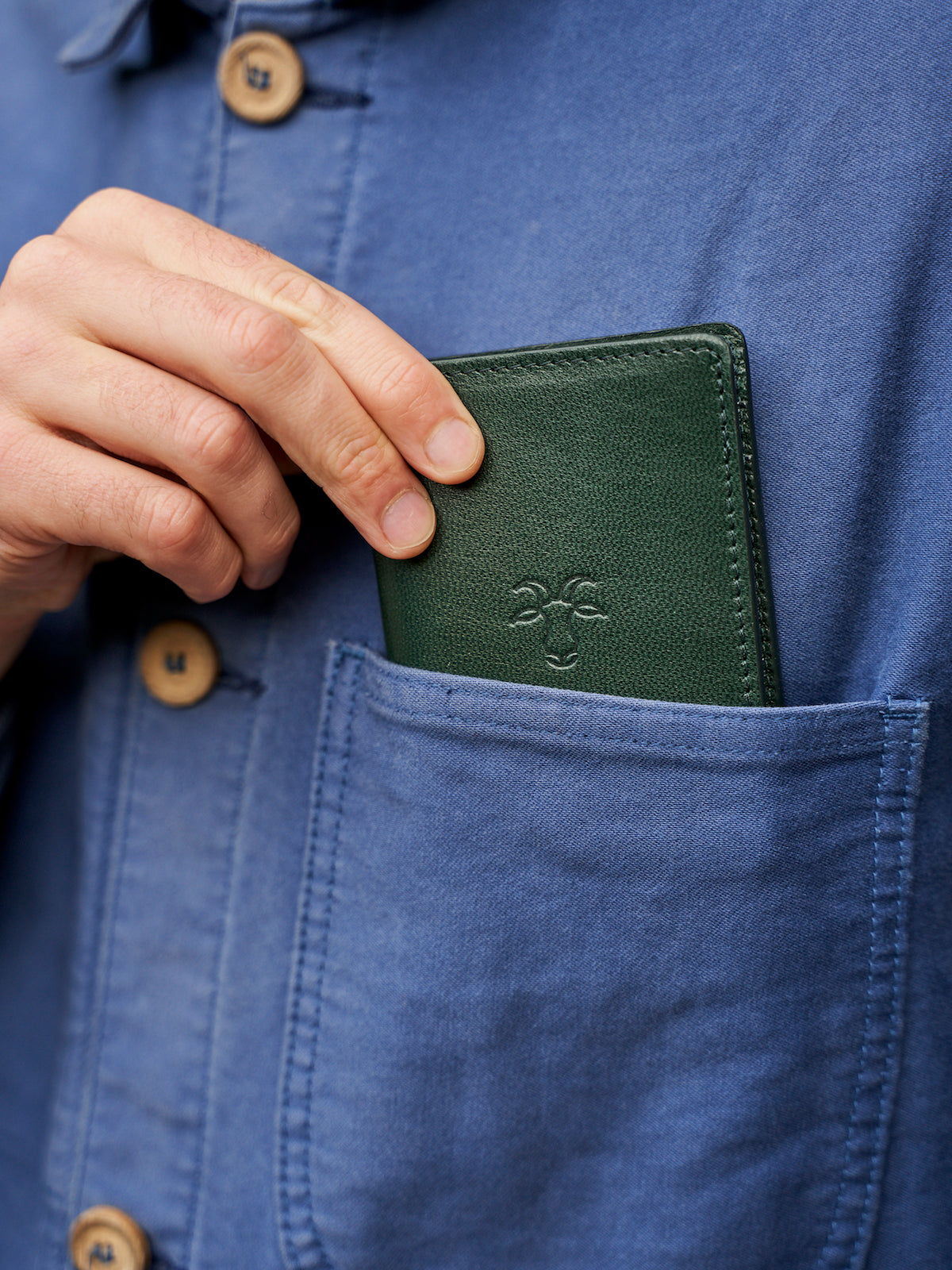 Billy Tannery Green Leather Wallet