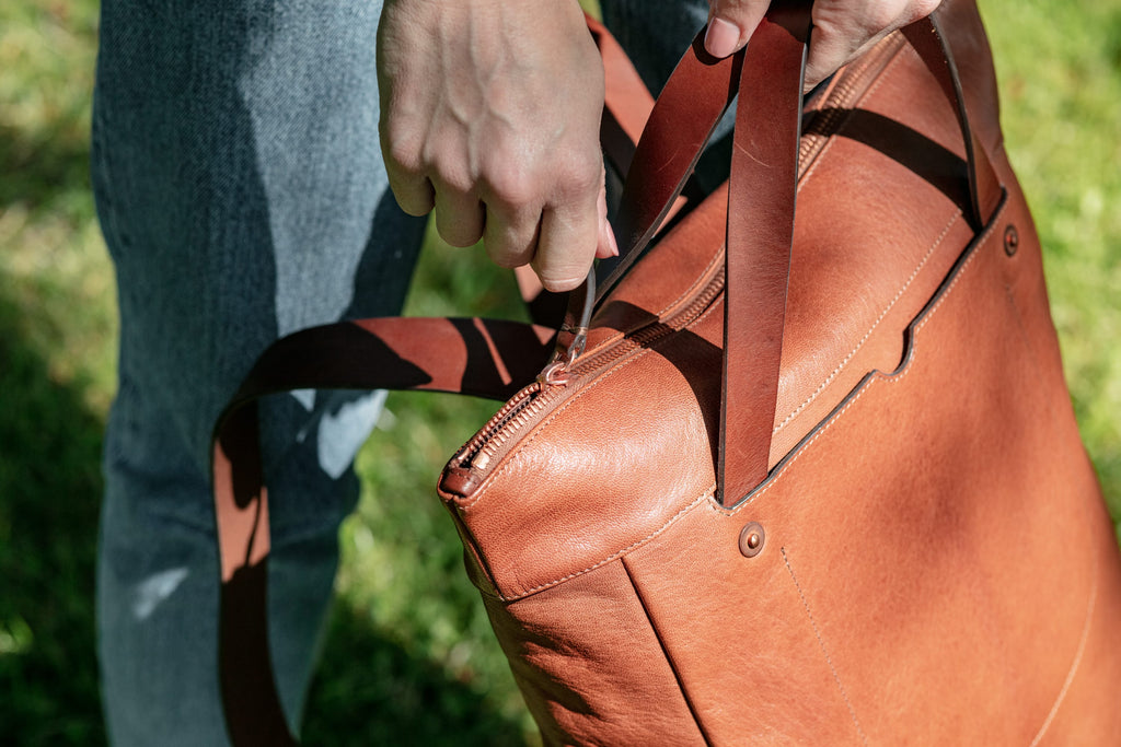 Billy Tannery Brown Goat Leather Bag