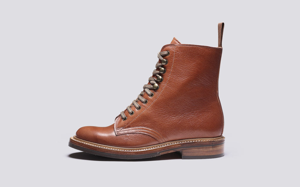 Billy Tannery x Grenson Women's Derby Workboot Goat Leather