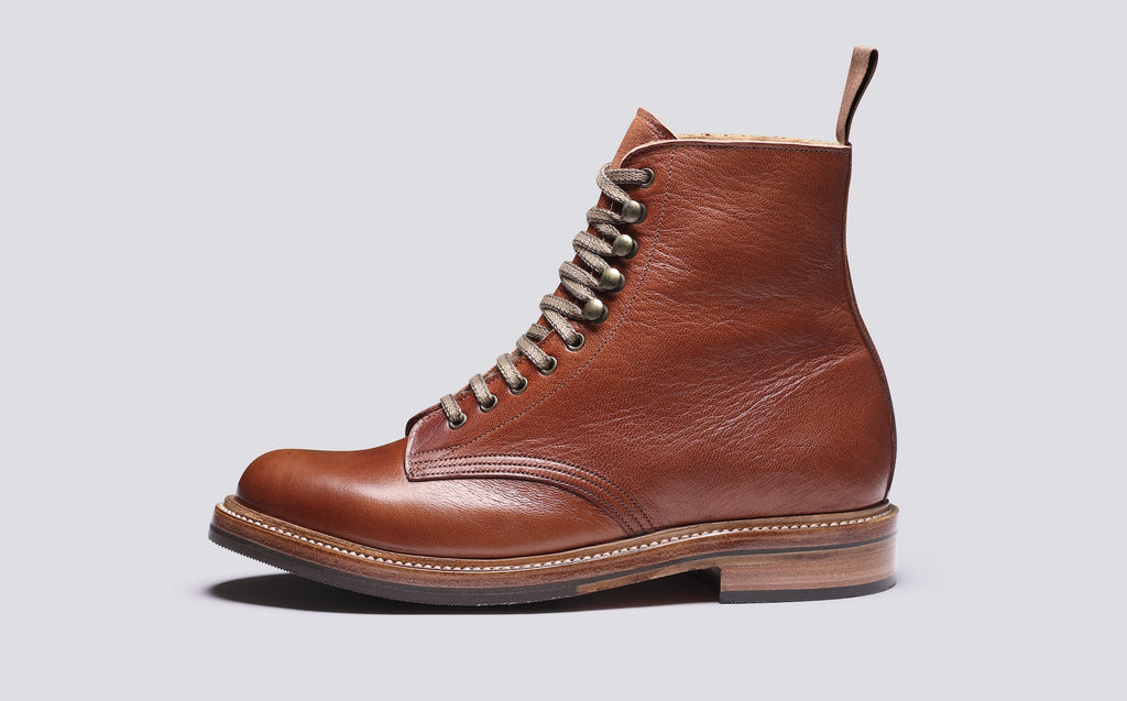 Grenson x Billy Tannery Goat Leather Derby Workboot