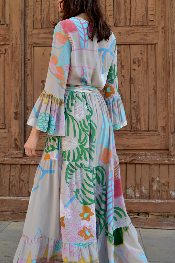 Pia Gathered Tier Maxi Dress | Bespoke it! – Soler London