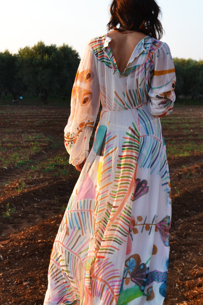 Greta Balloon Sleeve Maxi Dress| Bespoke it! – Soler London