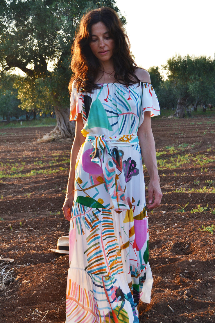 Thalia Flair Sleeve Maxi Dress | Bespoke it! – Soler London