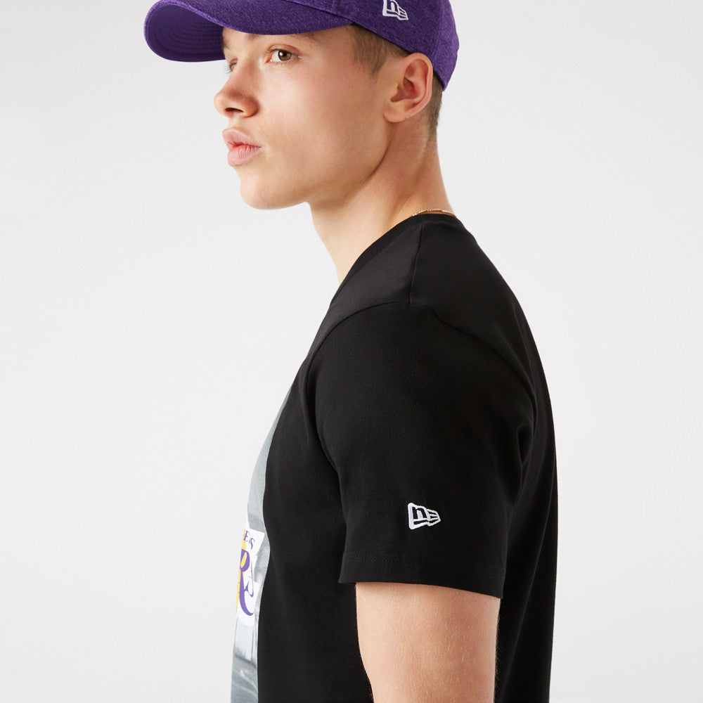 Los Angeles Lakers New Era Oil Slick Print T-Shirt