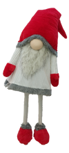 Large Bouncy Christmas Gonk with Spring Inside belly , 114CM-RED & WHITE