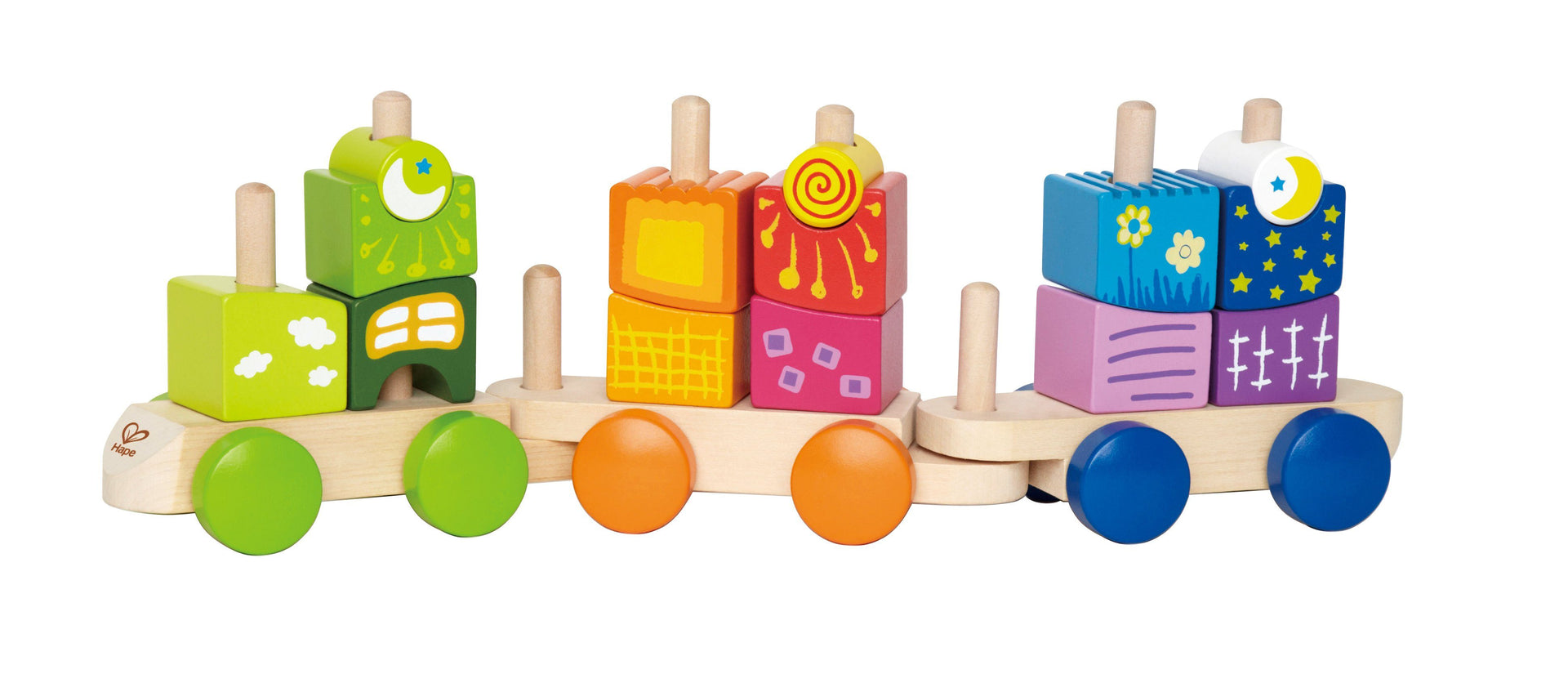 hape wooden train set