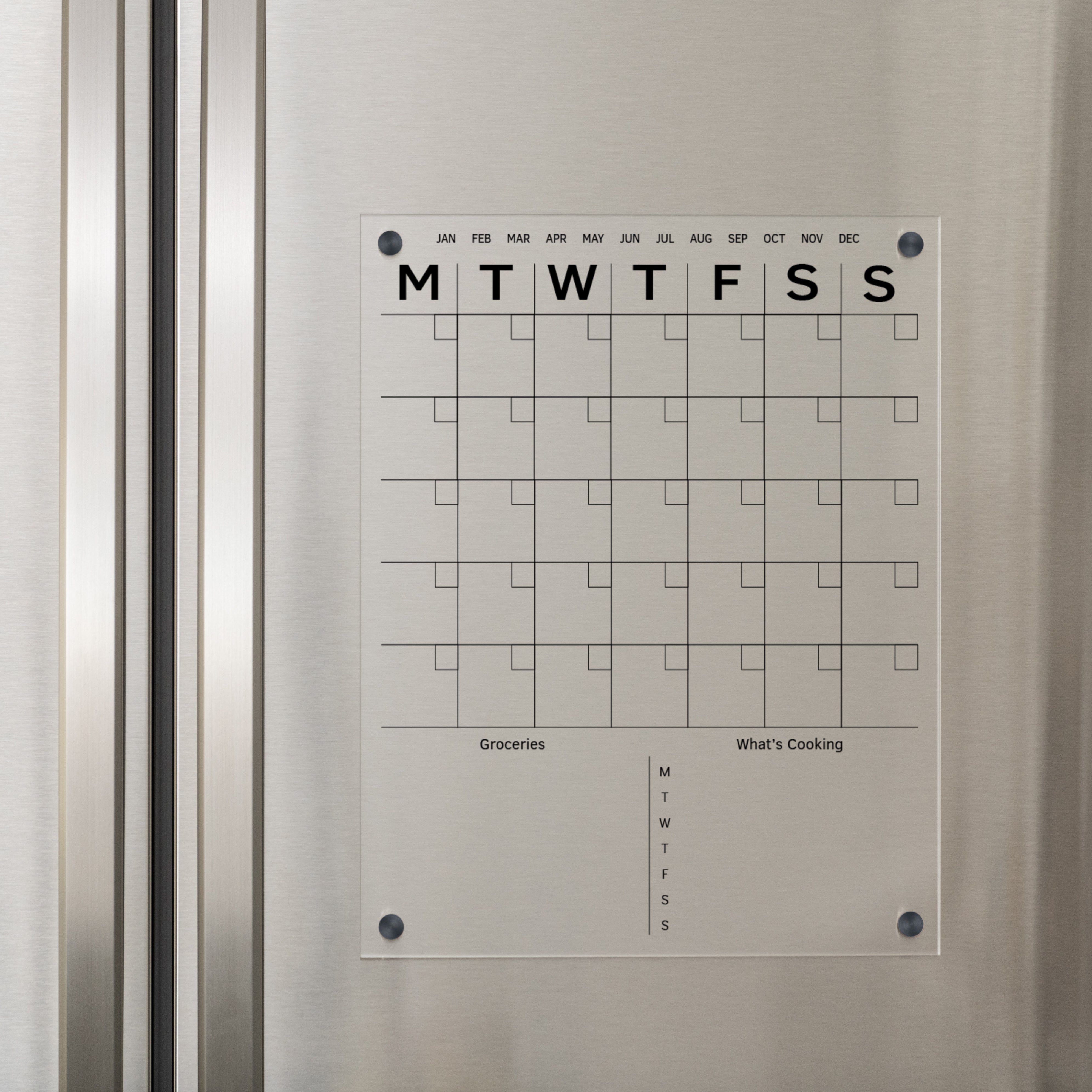 Magnetic Calendar for Refrigerator & Grocery To Do