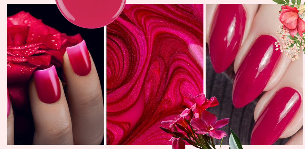 tendances ongles 2023 magenta