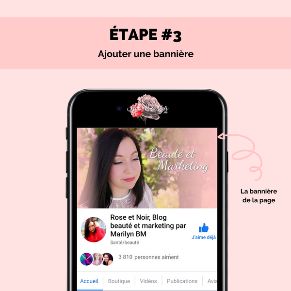 étape 3 page facebook attractive