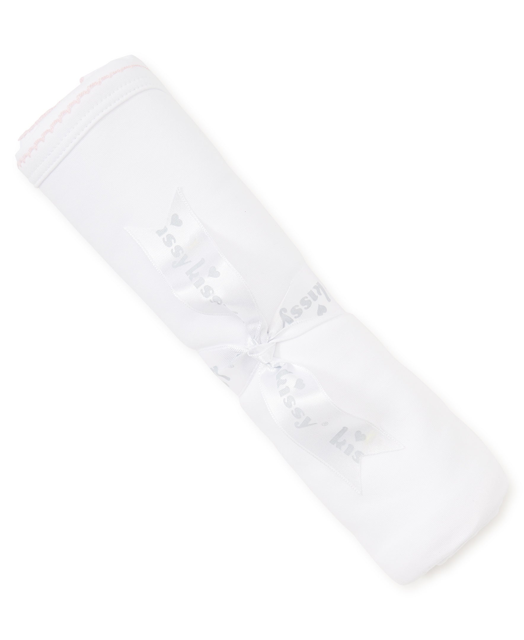White/Pink Kissy Basics Blanket