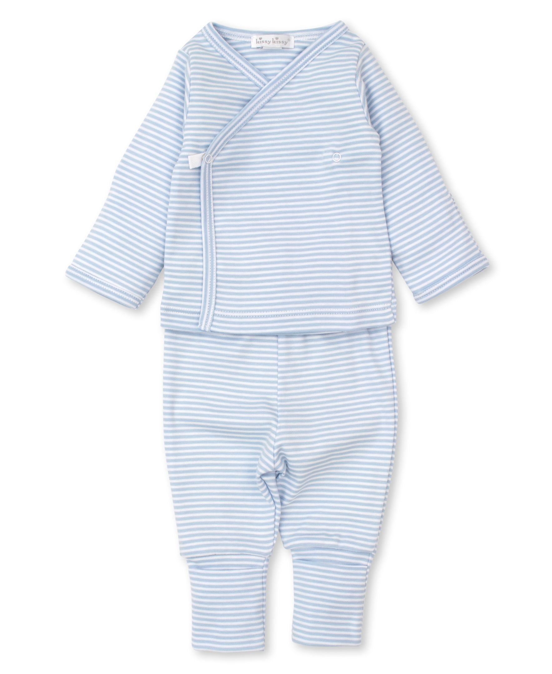 Kissy Pointelle Blue Footed Pant